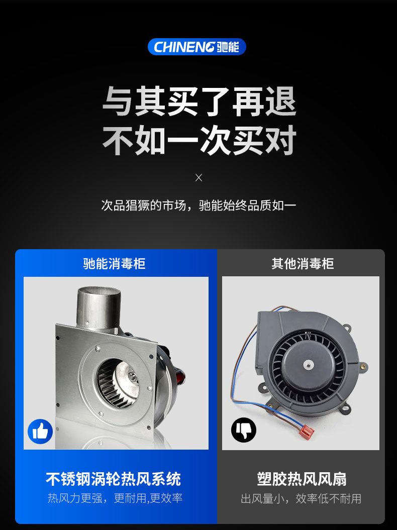 G22恒峰热风消毒柜与其他消毒柜对比