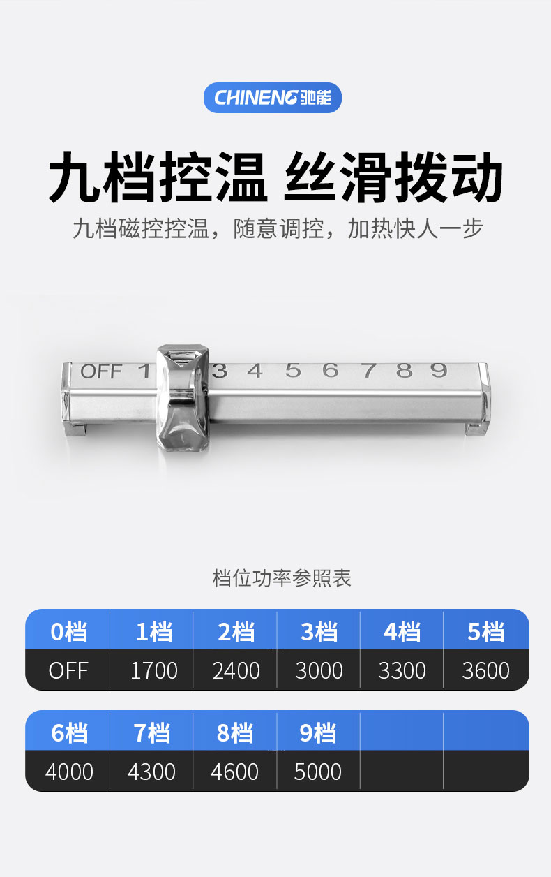 G22恒峰5000W台式电磁炉九档控温